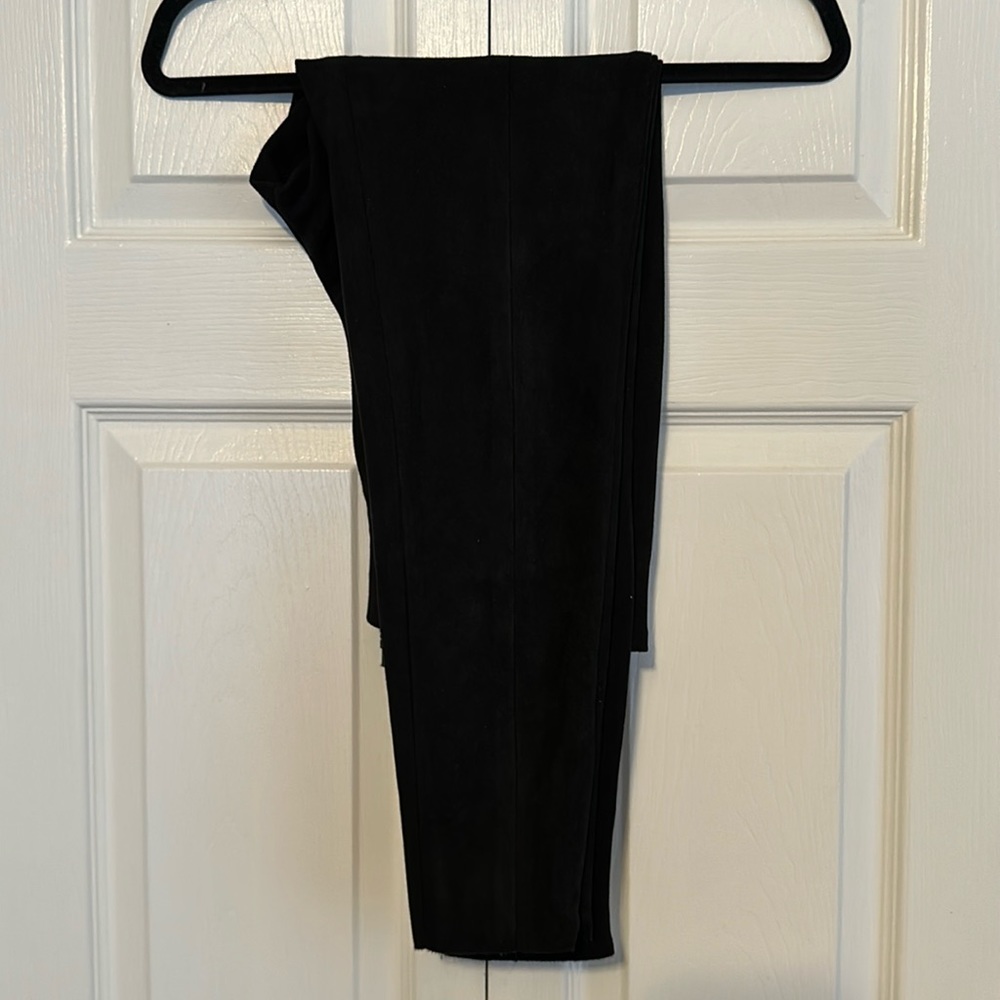Zara faux suede pants. LOOKS BRAND NEW.